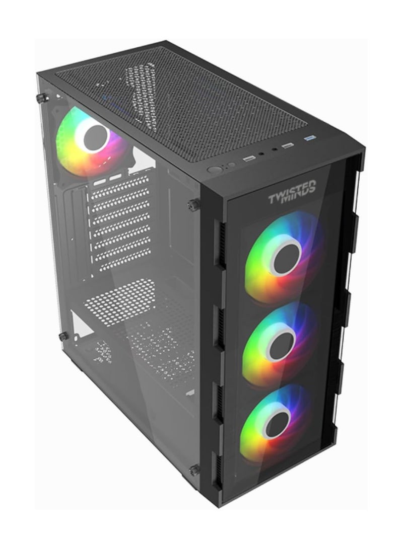 Twisted Minds 03 Apex Mid Tower Gaming Case TM-GM-III-B Black