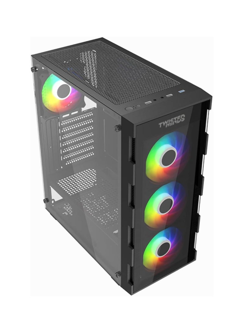 Twisted Minds 03 Apex Mid Tower Gaming Case TM-GM-III-B Black