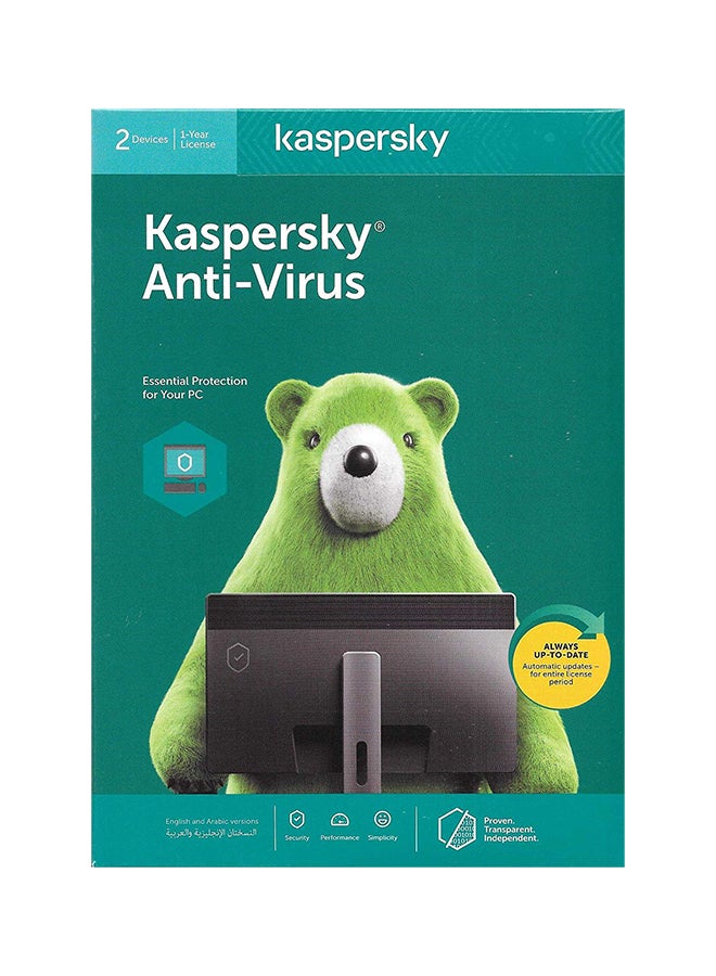 Anti-Virus 2020 For 2 User multicolour