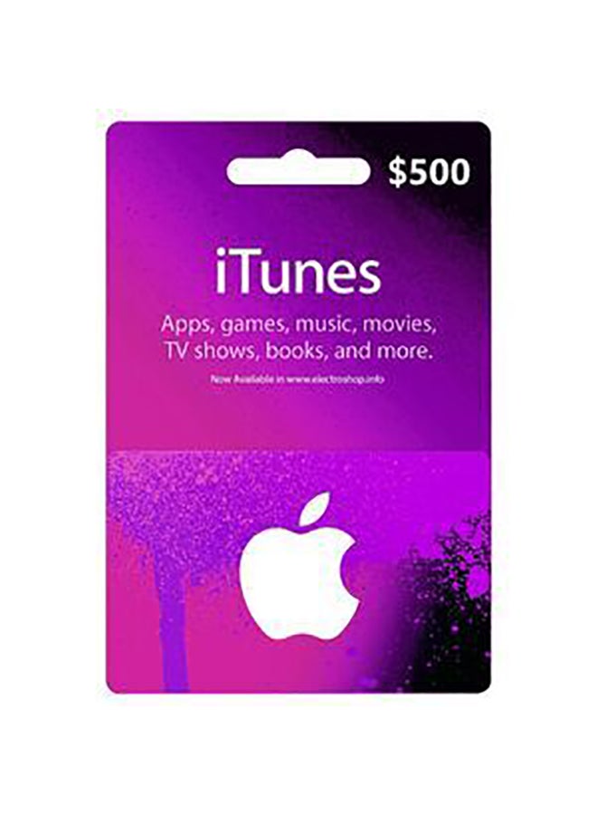 iTunes 500$ -USA (Delivery via SMS/WhatsApp)