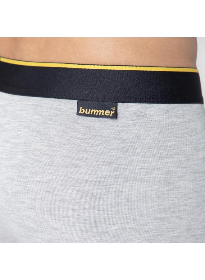 Bummer Men's Solid Micro Modal Trunks Underwear | Ultra Soft & Breathable | Combo Pack of 3