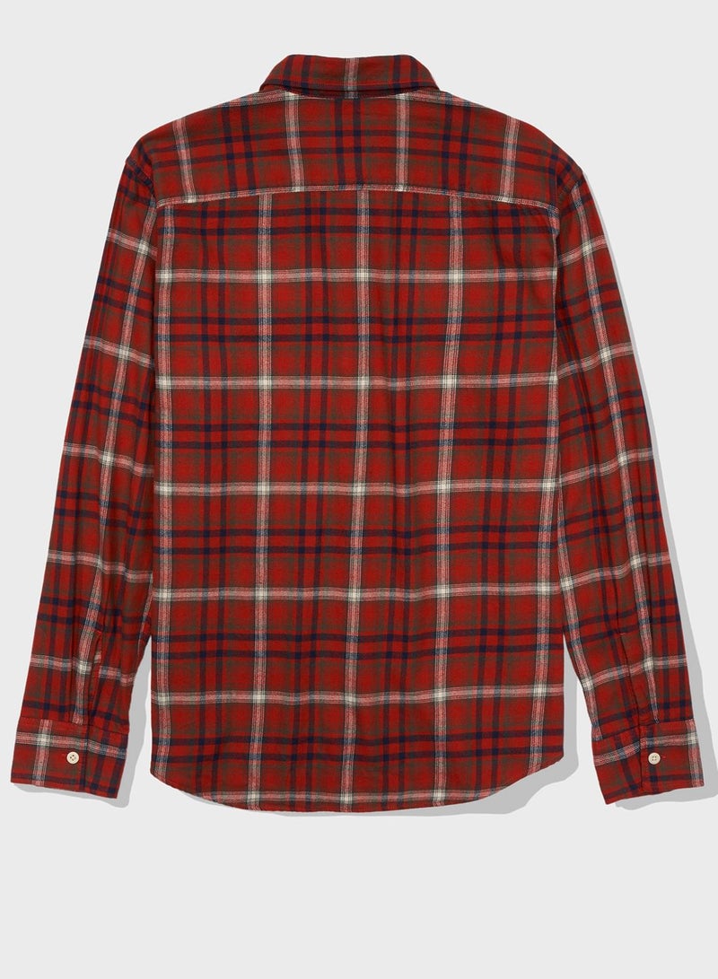 Checked Slim Fit Shirt