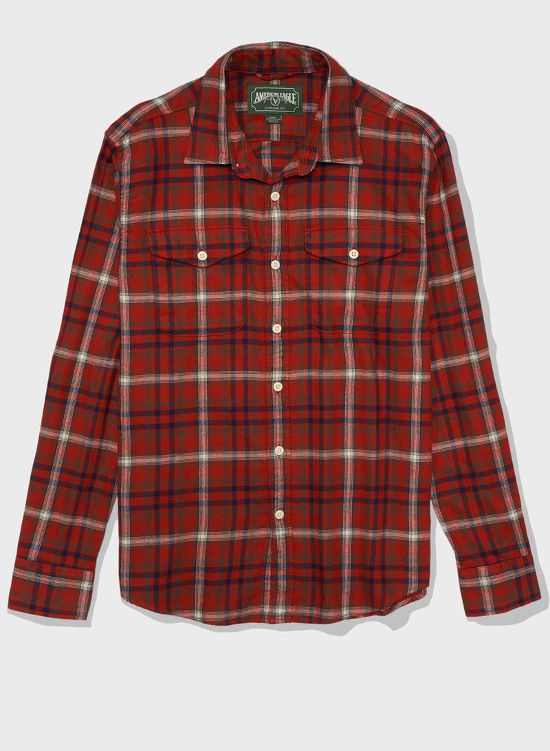 Checked Slim Fit Shirt