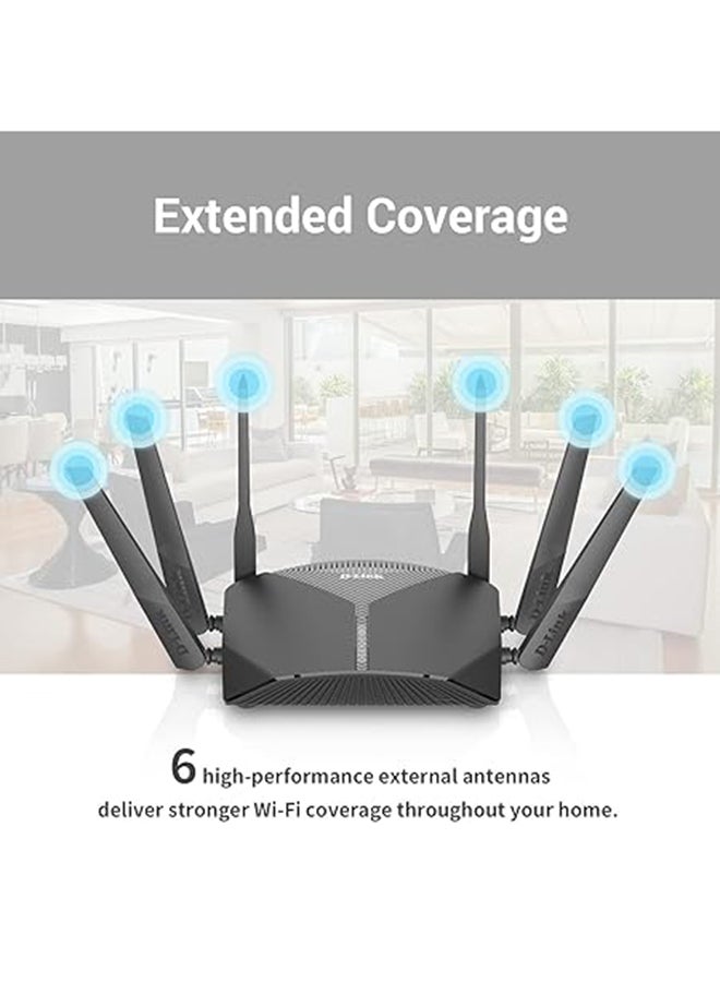 DIR-3040 AC3000 SMART MESH WIFI ROUTER Black