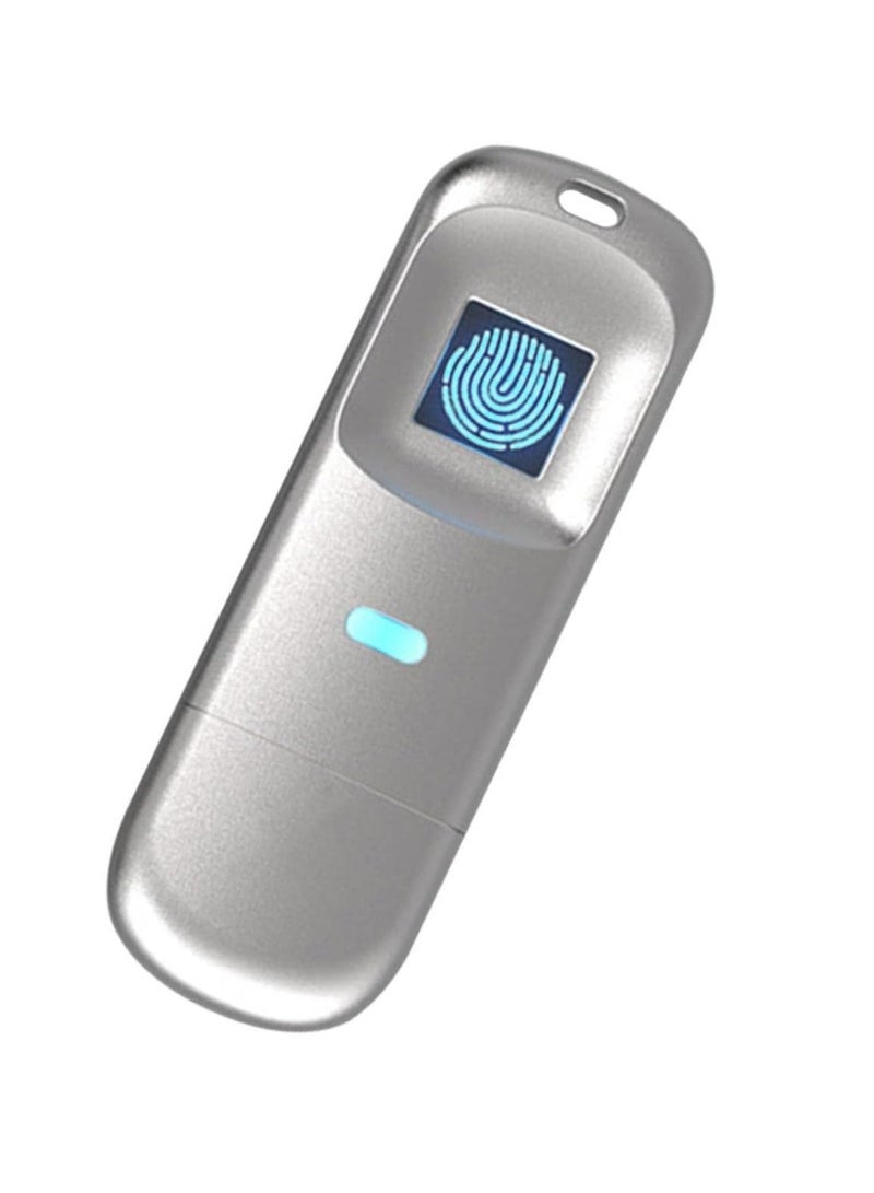 Fingerprint Recognition USB Drive with Encrypted Zinc Alloy Body 128GB Thumb Drive