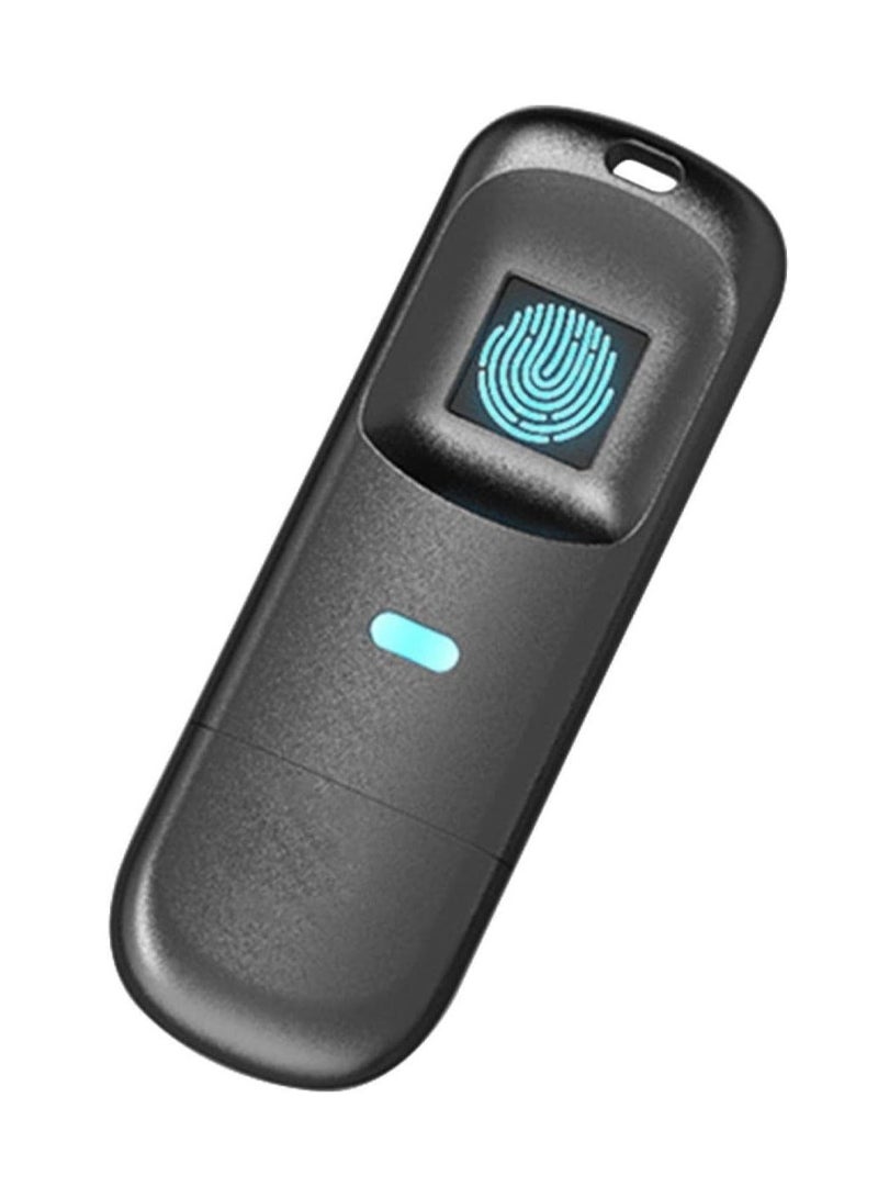 Fingerprint Recognition USB Drive with Encrypted Zinc Alloy Body 128GB Thumb Drive