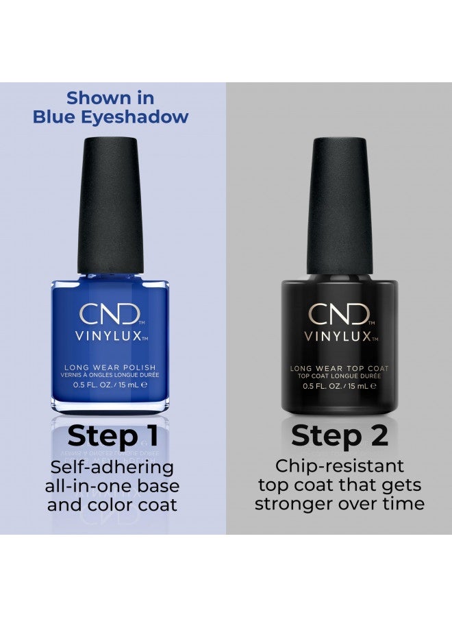 Cnd Vinylux Longwear Blue Nail Polish, Gel-Like Shine And Chip Resistant Color, Indigo Frock #176, 0.5 Fl Oz