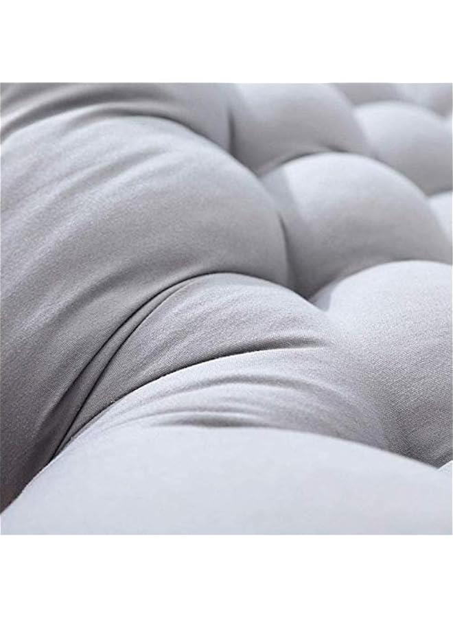 Lounge Chair Cushion Pad,Thickened Patio Garden Indoor Outdoor Rattan Recliner Portable Sustainable Sun Lounger Cushion,Window Seat Mattress Gray 48x120cm(19x47inch)