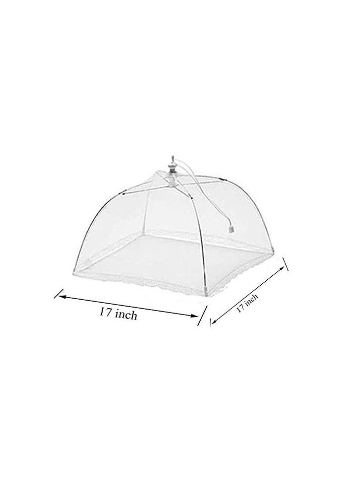 Pop-Up Mesh Food Covers Tent Umbrella For Outdoors Parties Picnics 17 x 17 Inches(6 Pcs) Food Protector Net Screen Tents Keep Out Flies Wasp Bugs Mosquitoes