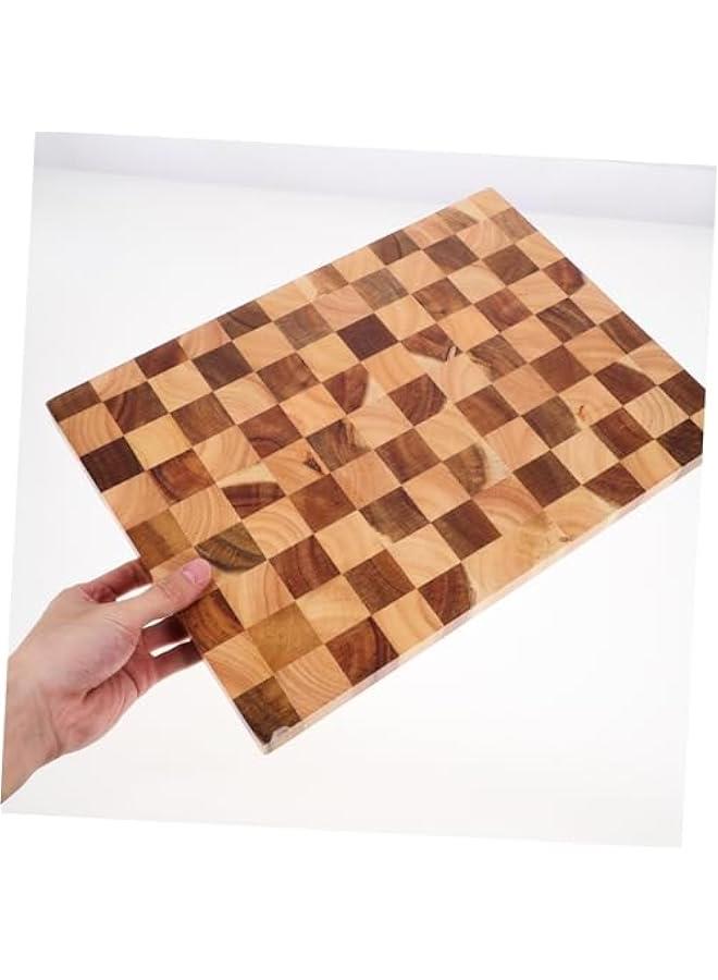 Checkerboard Cutting Board Cheese Serving Board Kitchen Cutting Board Breadboard Household Checkered