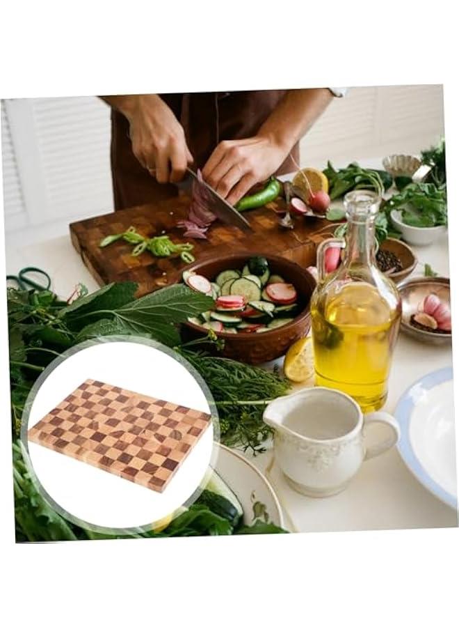 Checkerboard Cutting Board Cheese Serving Board Kitchen Cutting Board Breadboard Household Checkered