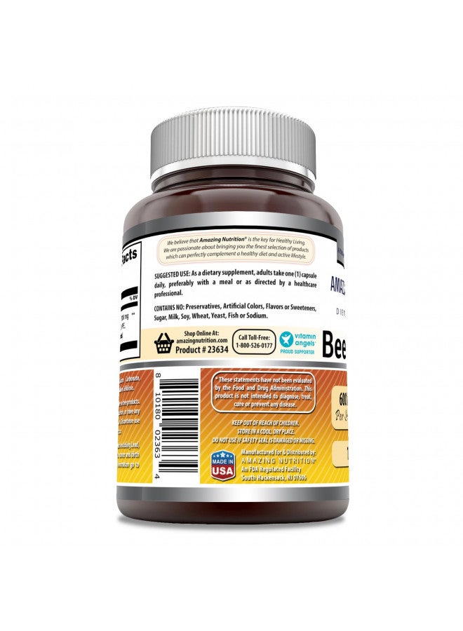 Amazing Formulas Bee Propolis 600 mg 120 Capsules Supplement | Non-GMO | Gluten Free | Made in USA