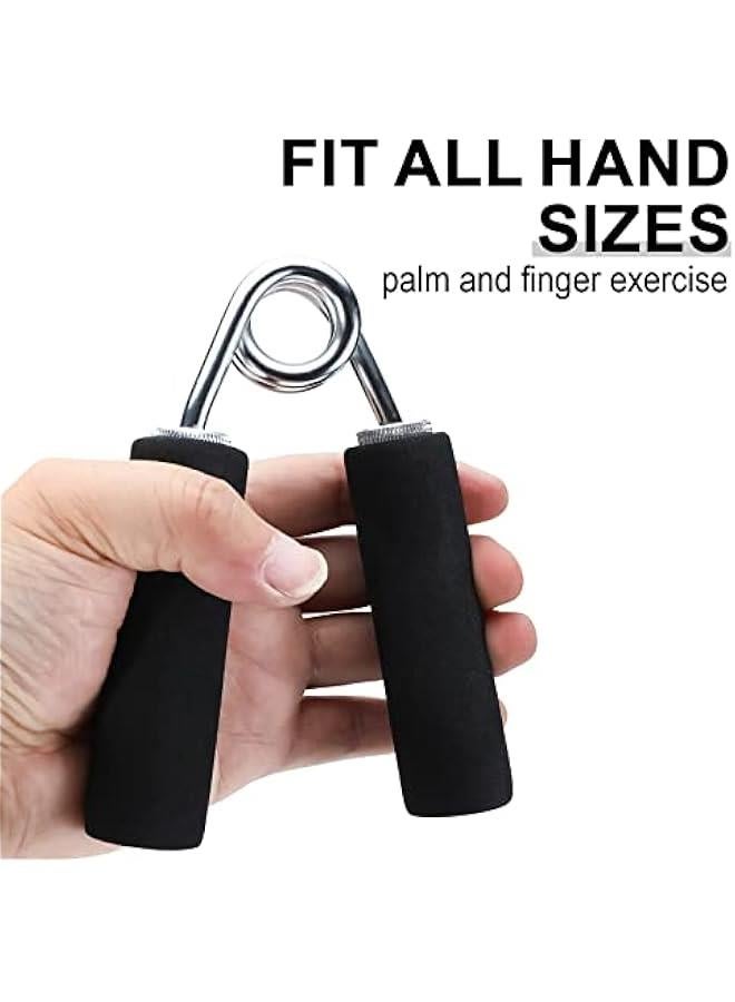 Sparkfire 2 Pack 50-150 Lbs Hand Grip Strengthener, Adjustable Resistance Hand Exerciser Forearm Gripper Finger Strength Trainer Workout Kit for Musicians and Athletes