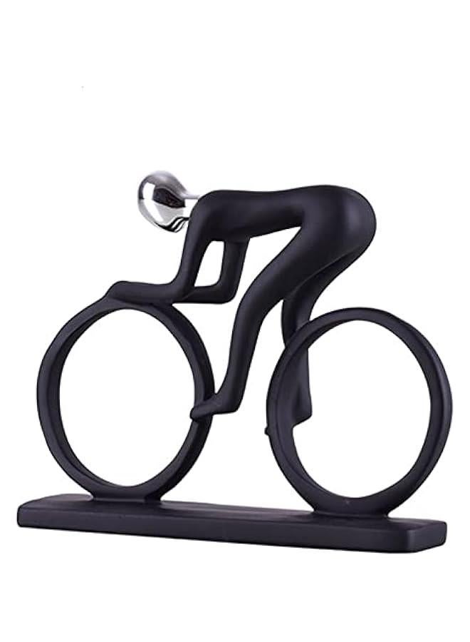 Bicycle Statue Champion Cyclist Sculpture Resin Modern Abstract Art Athlete Bicycler Figurine Home Decoration