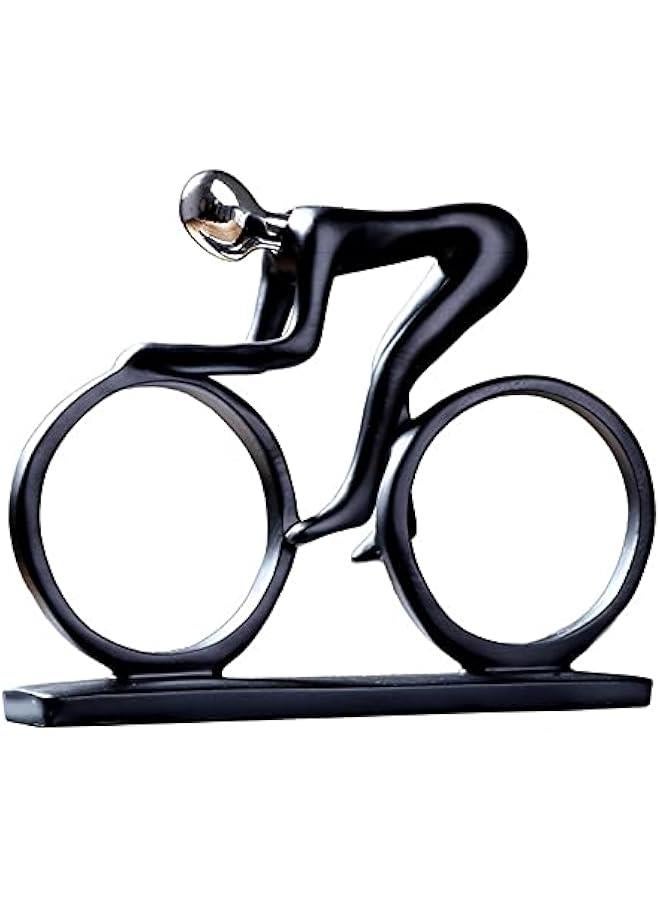 Bicycle Statue Champion Cyclist Sculpture Resin Modern Abstract Art Athlete Bicycler Figurine Home Decoration