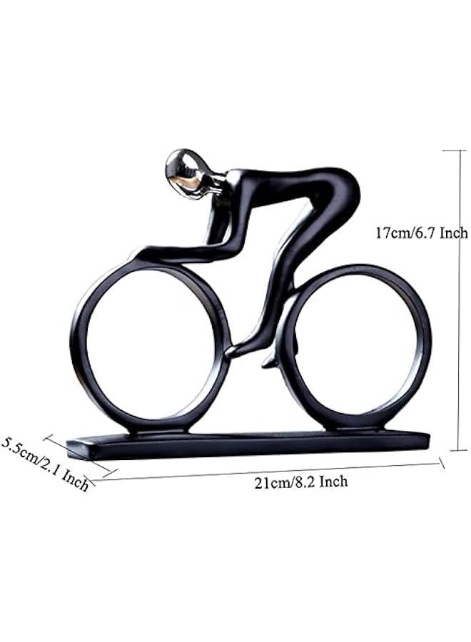 Bicycle Statue Champion Cyclist Sculpture Resin Modern Abstract Art Athlete Bicycler Figurine Home Decoration