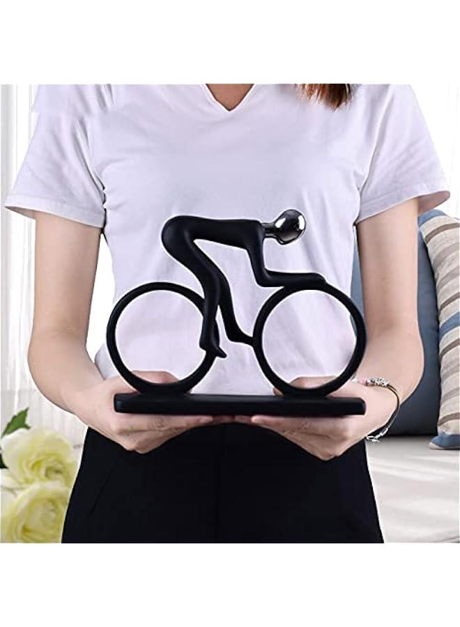 Bicycle Statue Champion Cyclist Sculpture Resin Modern Abstract Art Athlete Bicycler Figurine Home Decoration