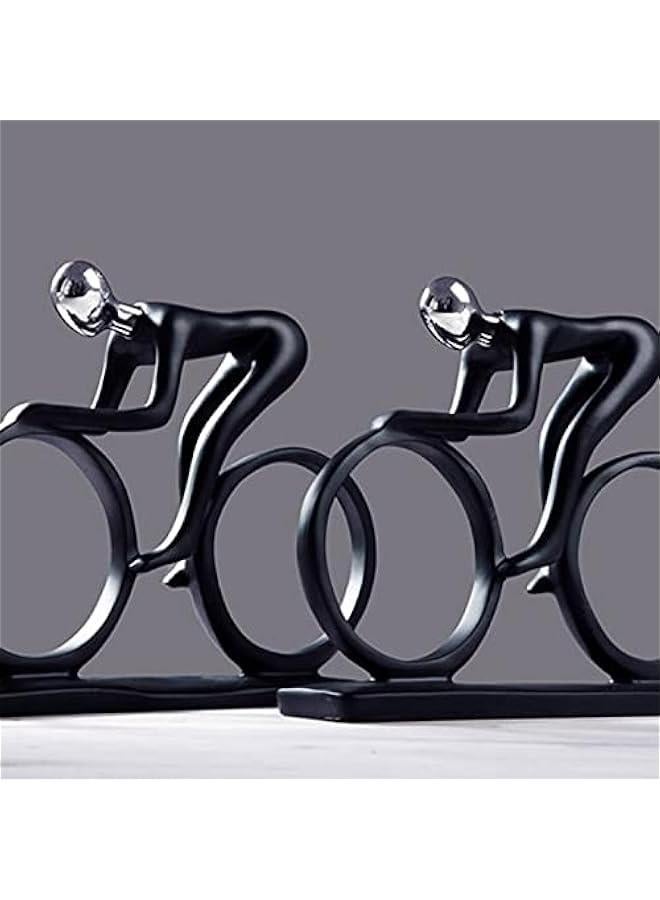 Bicycle Statue Champion Cyclist Sculpture Resin Modern Abstract Art Athlete Bicycler Figurine Home Decoration