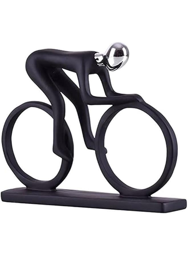 Bicycle Statue Champion Cyclist Sculpture Resin Modern Abstract Art Athlete Bicycler Figurine Home Decoration