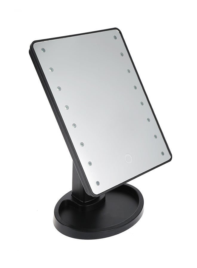 Rotating LED Touch Screen Large Makeup Mirror 2332442 Black