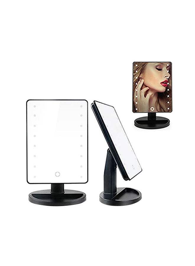 16Led Adjustable Makeup Vanity Mirror Black