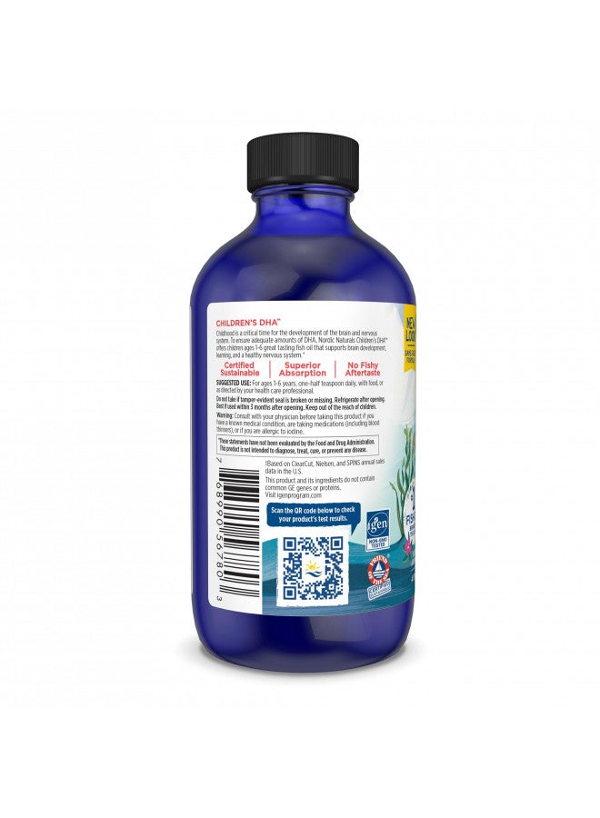 Nordic Naturals Childrens DHA, Strawberry - 4 oz for Kids- 530 mg Omega-3 with EPA & DHA - Brain Development & Function - Non-GMO - 48 Servings