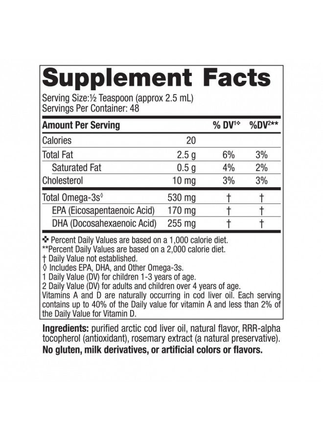 Nordic Naturals Childrens DHA, Strawberry - 4 oz for Kids- 530 mg Omega-3 with EPA & DHA - Brain Development & Function - Non-GMO - 48 Servings