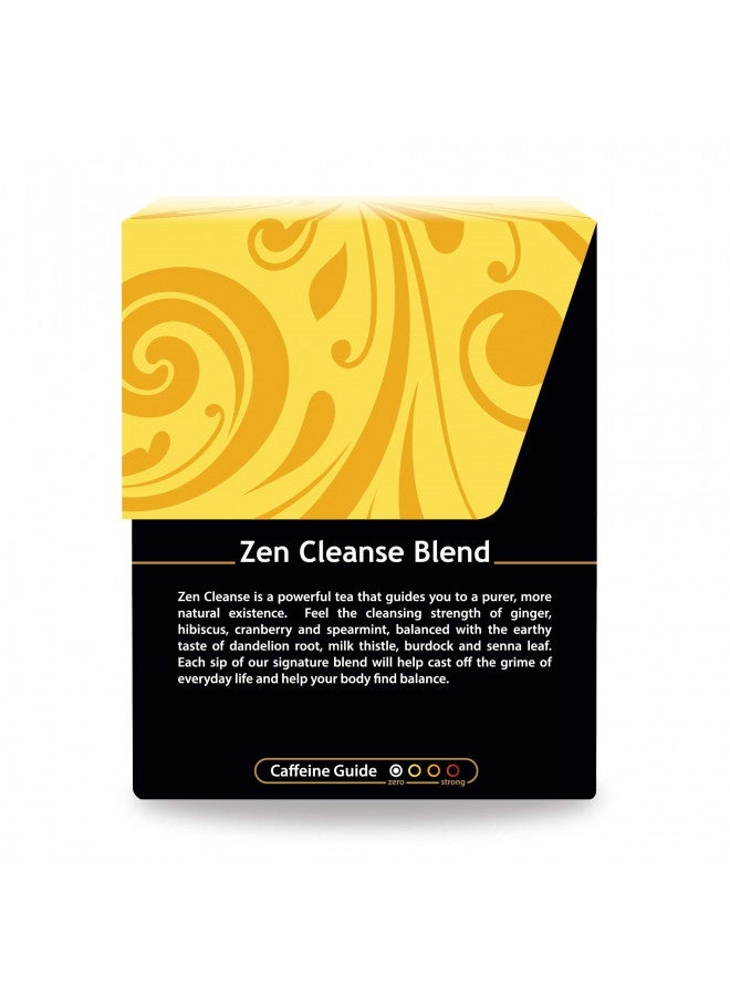 Buddha Teas Organic Zen Cleanse Blend - OU Kosher, USDA Organic, CCOF Organic, 18 Bleach-Free Tea Bag