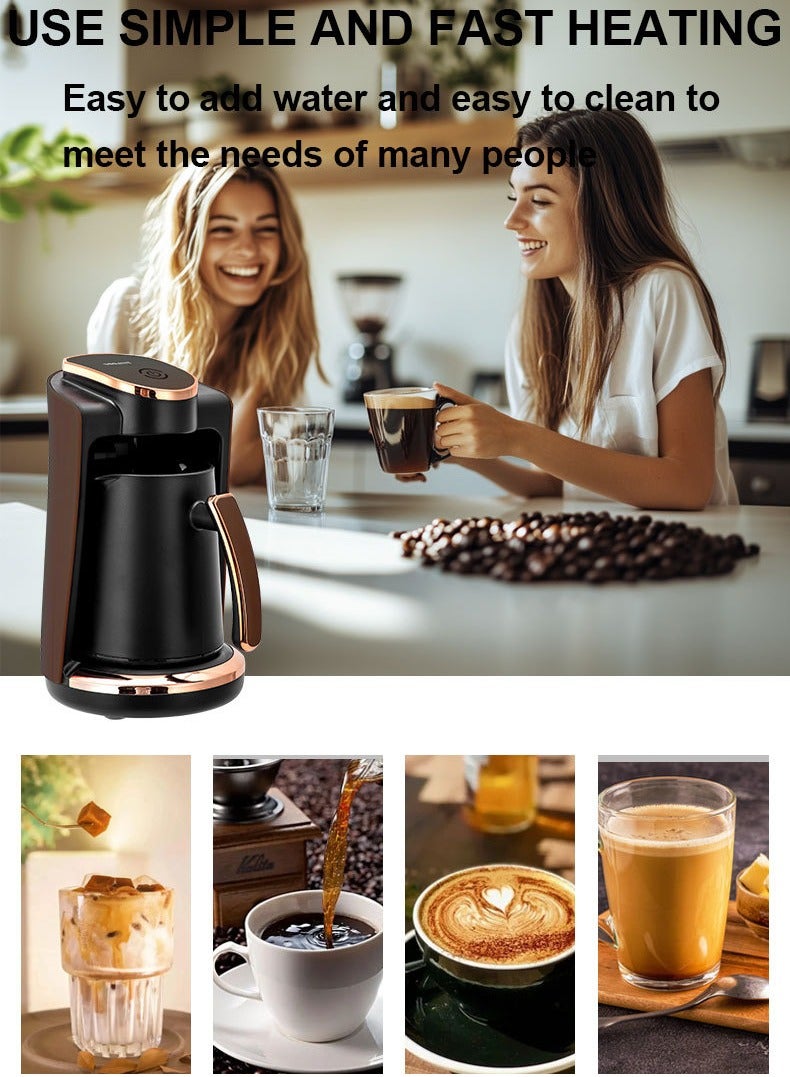 Turkish Coffee Maker,4 Cups,250ml,550W Electric Coffee Pot,Coffee Making Machine,SK-09048