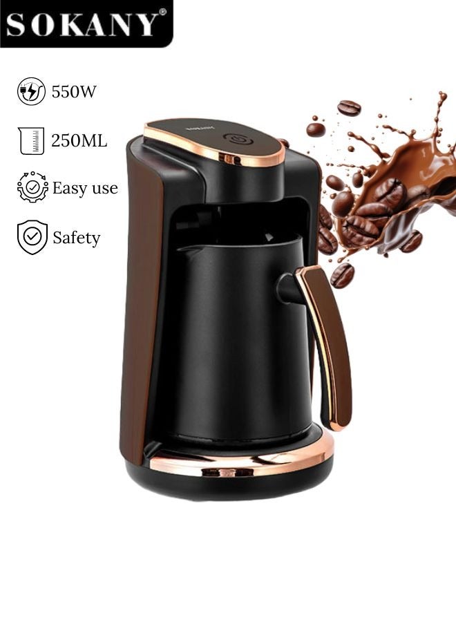 Turkish Coffee Maker,4 Cups,250ml,550W Electric Coffee Pot,Coffee Making Machine,SK-09048