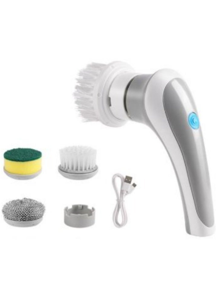 Multifunctional Electric Clean Brush 360 Degree Rotation Wireless Brush Comfortable Handle Home Appliances for House Stove Range , Electric Spin Scrubber