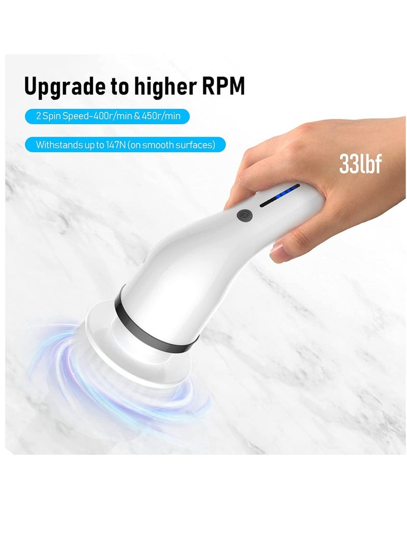 Electric Cleaning Scrubs 8-in-1 Multifunctional Electric Cleaning Brush - USB Charging Bathroom Wash Brush Kitchen Cleaning Tool Household Cleaning Brush