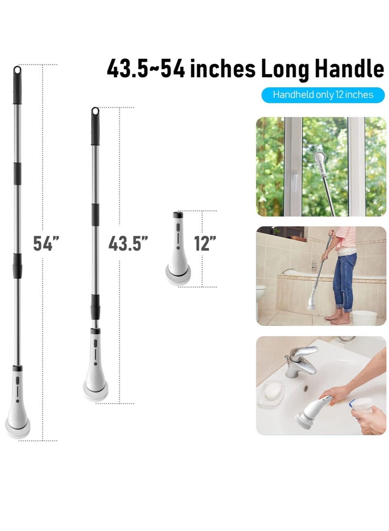 Electric Cleaning Scrubs 8-in-1 Multifunctional Electric Cleaning Brush - USB Charging Bathroom Wash Brush Kitchen Cleaning Tool Household Cleaning Brush