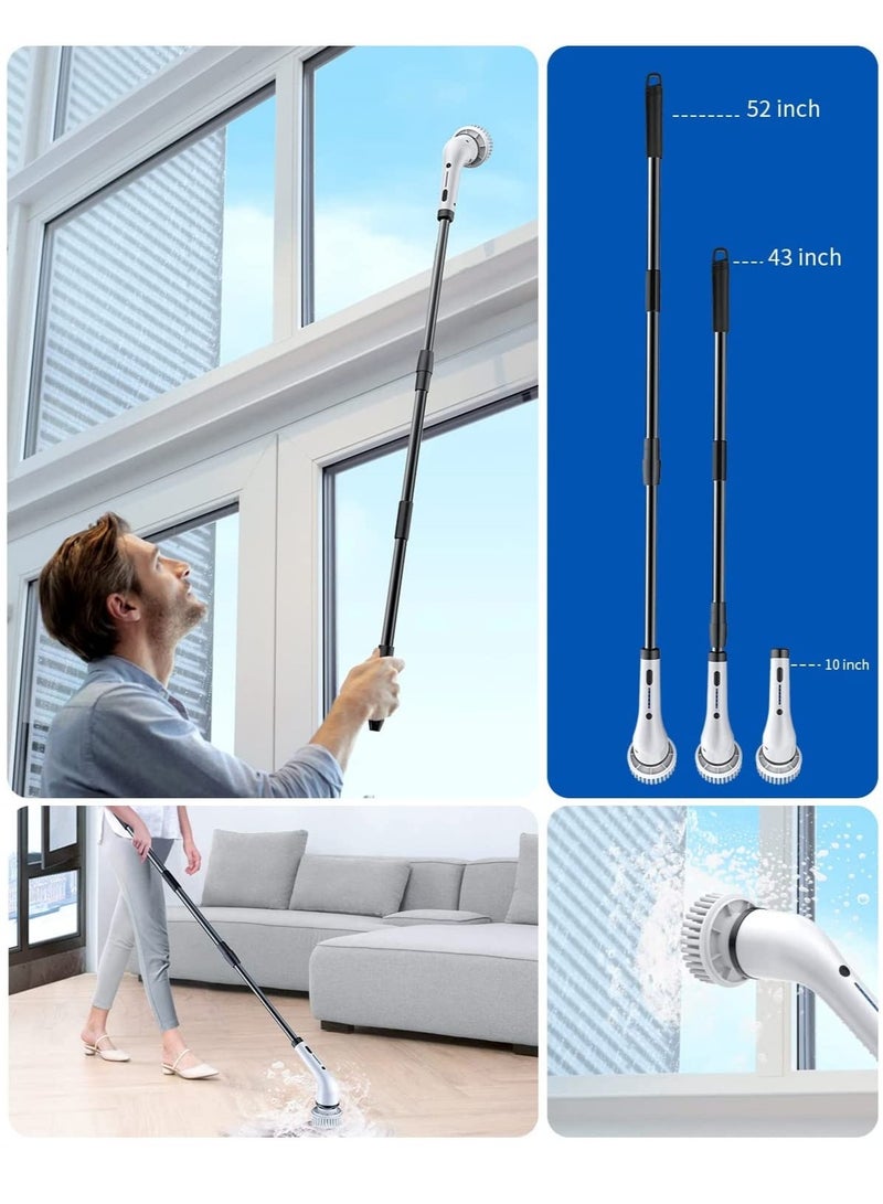 Electric Cleaning Scrubs 8-in-1 Multifunctional Electric Cleaning Brush - USB Charging Bathroom Wash Brush Kitchen Cleaning Tool Household Cleaning Brush
