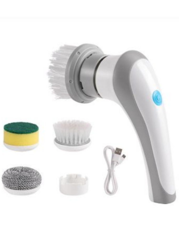 Multifunctional Electric Clean Brush 360 Degree Rotation Wireless Brush Comfortable Handle Home Appliances for House Stove Range , Electric Spin Scrubber
