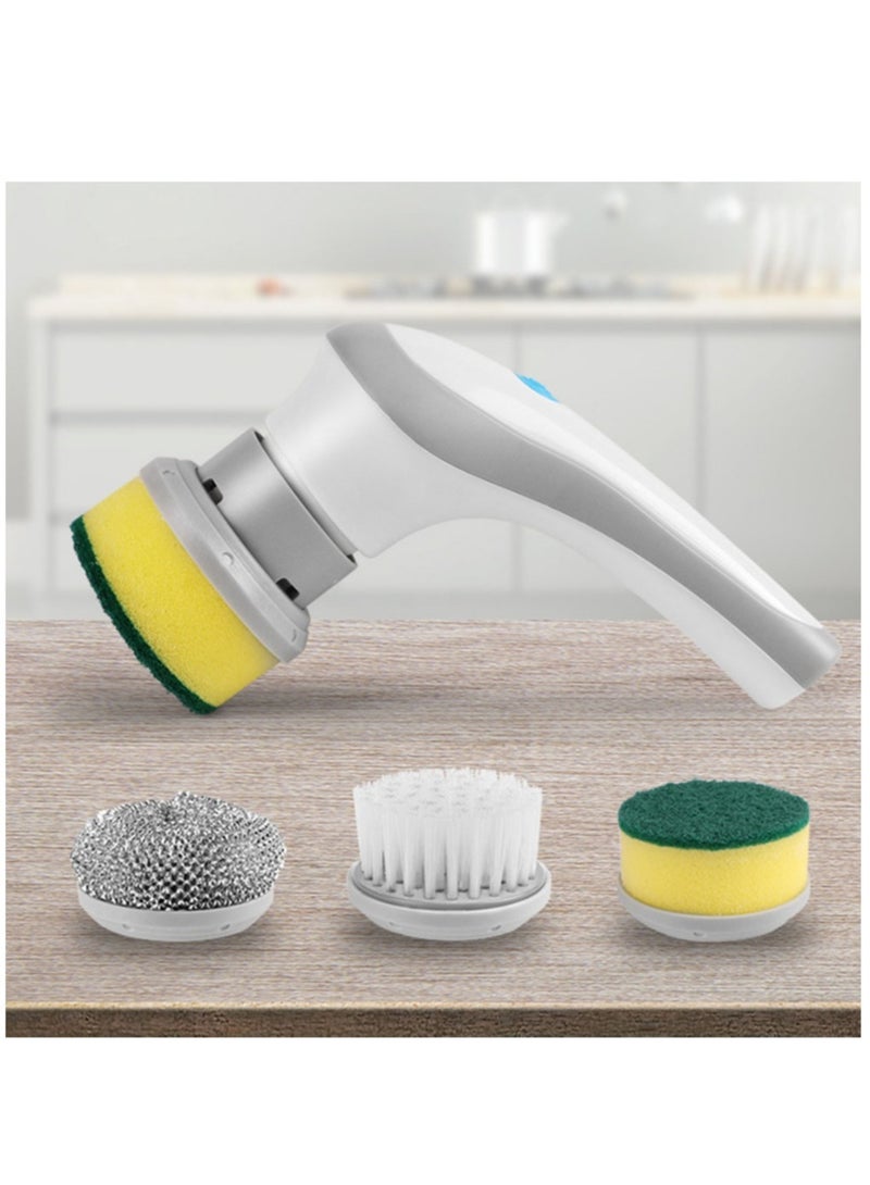 Multifunctional Electric Clean Brush 360 Degree Rotation Wireless Brush Comfortable Handle Home Appliances for House Stove Range , Electric Spin Scrubber