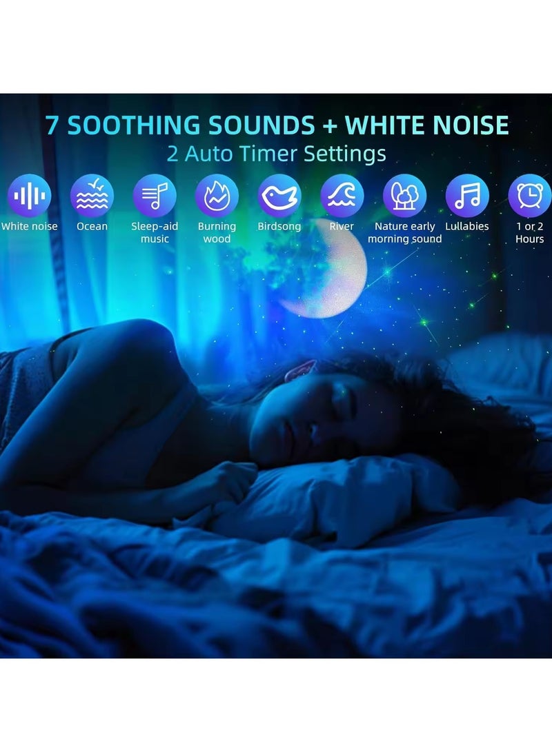 Astronaut Star Projector Galaxy Projector Light, Remote Control Spaceman Night Light with Timer with BT Music Speaker-White