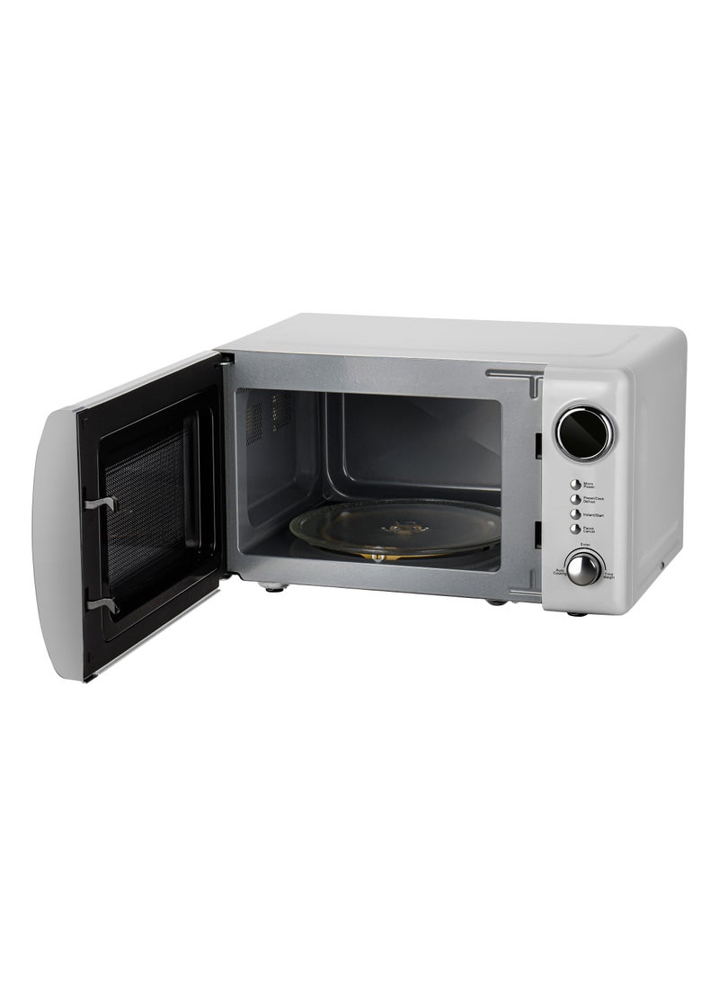 Digital Microwave Oven With 12 Quick Start Presets For a Varity Of Dishes, Defrost Function, Digital Display, Child Lock Function, Precise Cooking Controls, 20 L 700 W GMO2026GW Grey