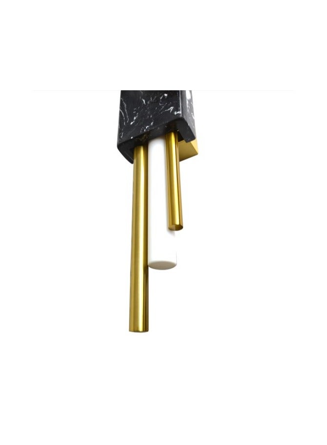 Wall Light LC1859 5W - Black Marble/Gold Pipe