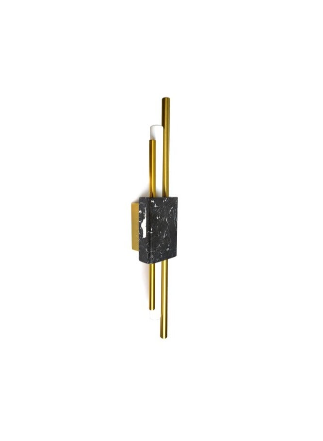 Wall Light LC1859 5W - Black Marble/Gold Pipe