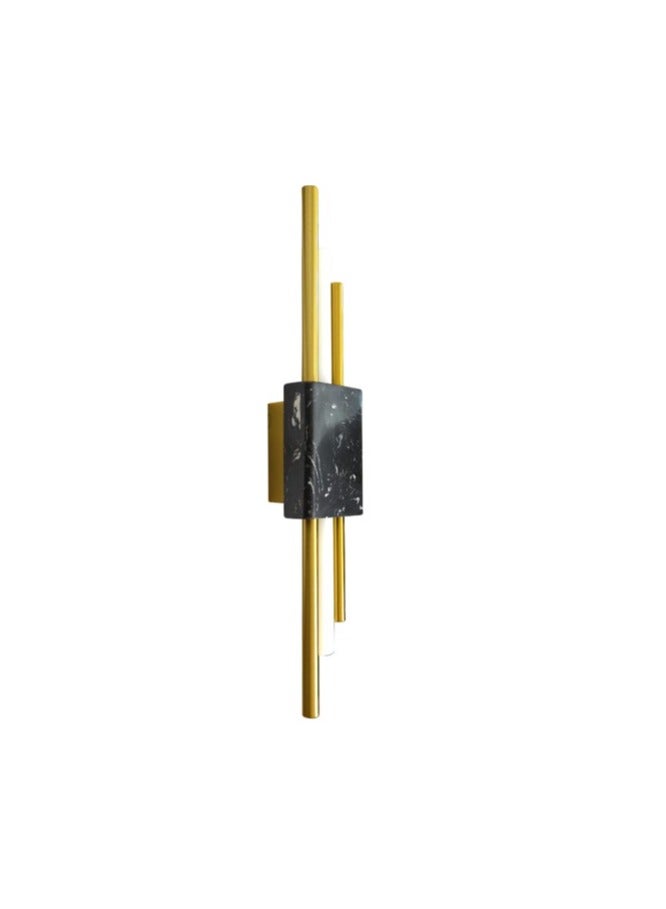 Wall Light LC1859 5W - Black Marble/Gold Pipe