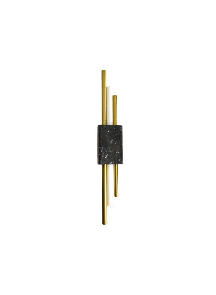 Wall Light LC1859 5W - Black Marble/Gold Pipe