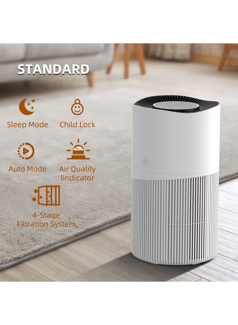 Smart Air Purifier - PM2.5 Digital Display - Air Cleaner with HEPA Filter - Deodorization, Sterilization, Remove Formaldehyde - Essential Appliances for Home and Office - PJ10