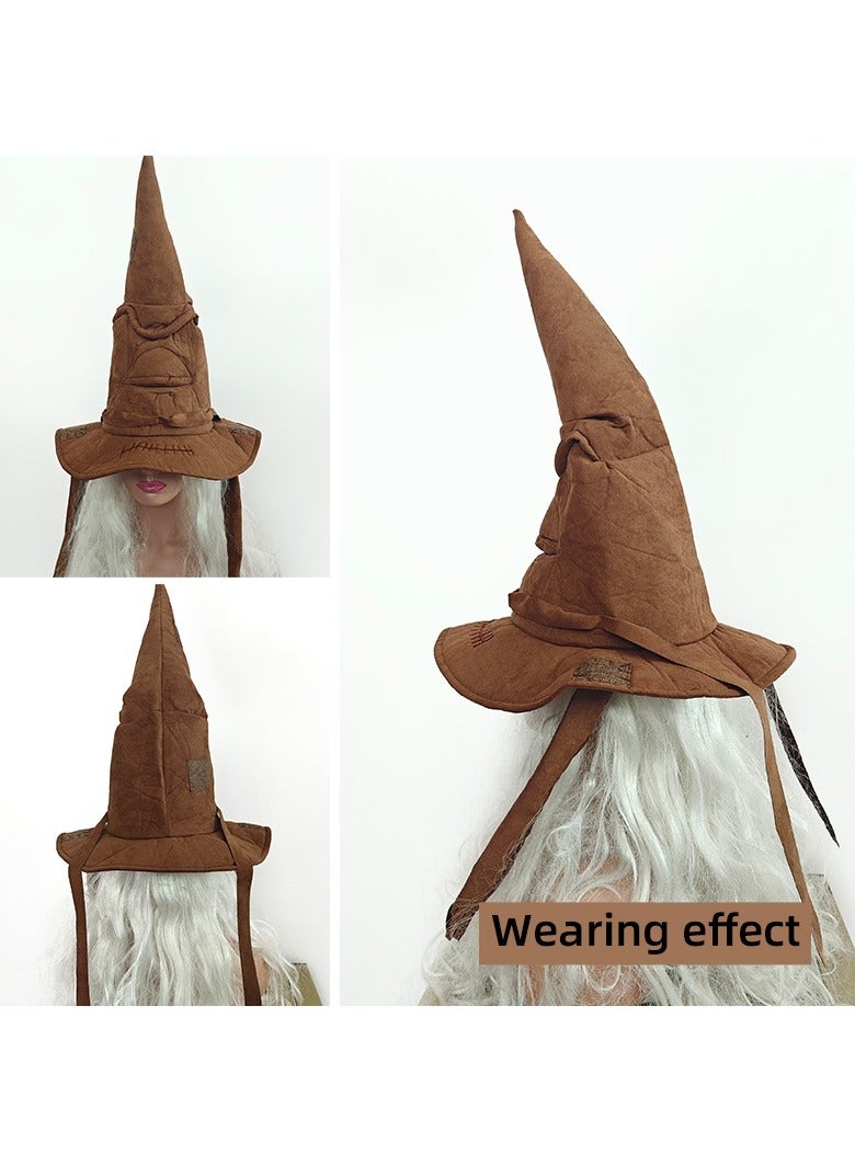 Witch Hats Thickened Witch Costume Accessories Witches Hat Funny Wizard Hat for Adults and Teens Cosplay Costume Party Festivals Masquerade