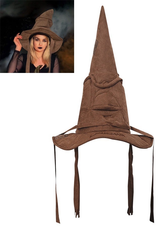 Witch Hats Thickened Witch Costume Accessories Witches Hat Funny Wizard Hat for Adults and Teens Cosplay Costume Party Festivals Masquerade