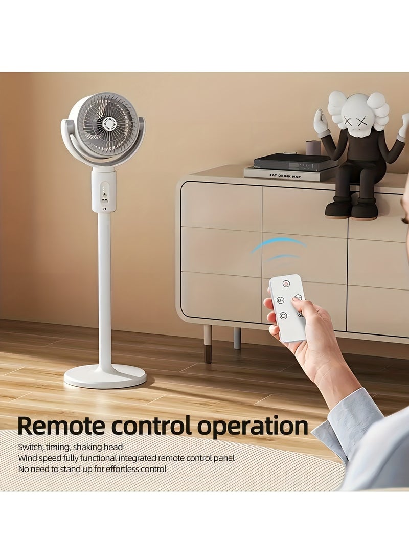 4000mAh Portable Foldable Wireless Stand Fan Air Circulation Fan with Remote Control