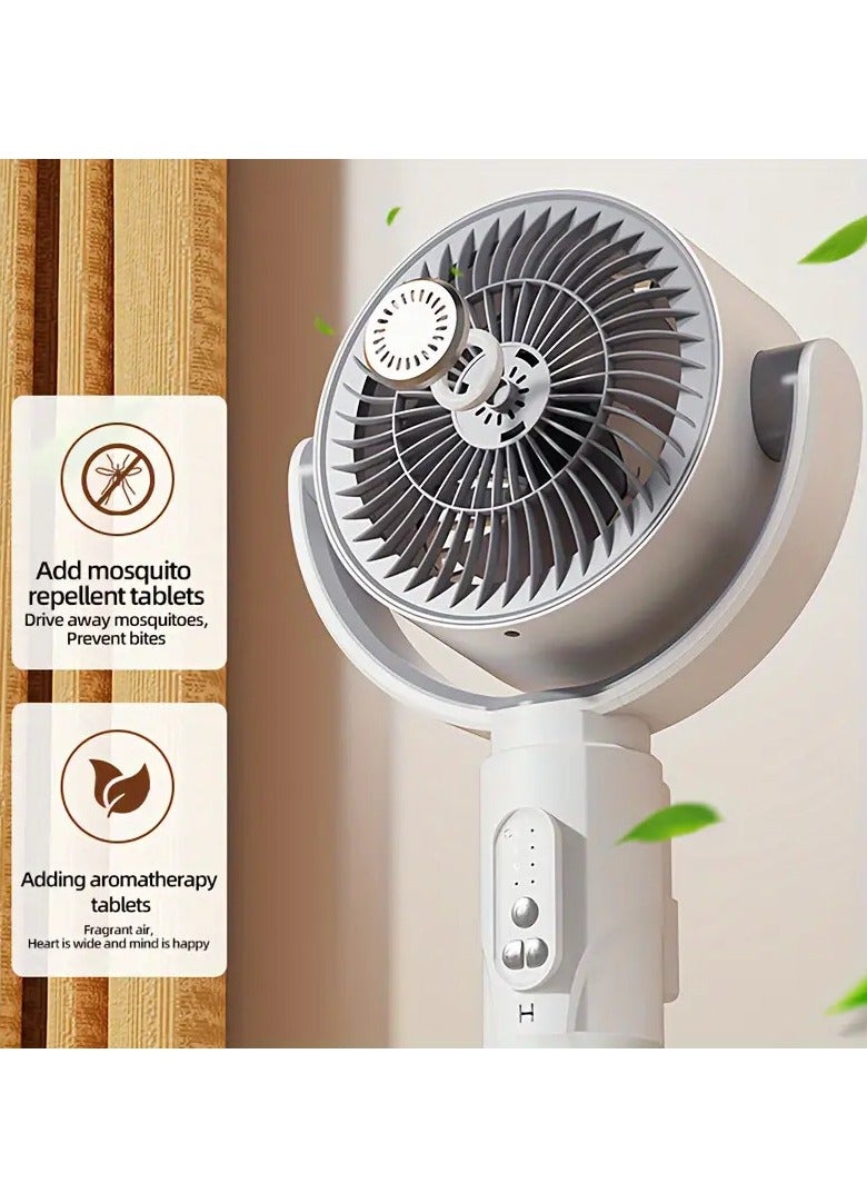 4000mAh Portable Foldable Wireless Stand Fan Air Circulation Fan with Remote Control