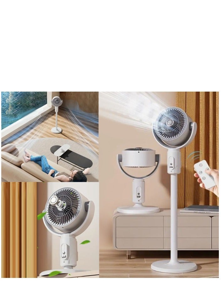 4000mAh Portable Foldable Wireless Stand Fan Air Circulation Fan with Remote Control
