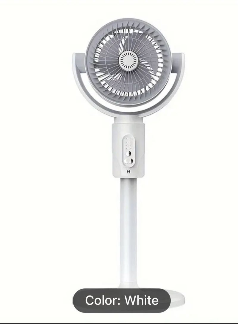 F1 USB Rechargeable Remote Control Extendable Electric Standing Shaking Head Ventilation Cool Air Circulation Fan