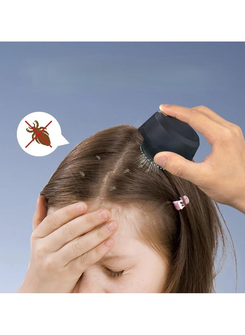 Electric Dandruff Comb Lice Comb Flea Comb Soft Mane Dandruff Brush for Dandruff Removal Electric Flea Comb for Kids Cats Dogs for Long Short Thick and Sparse Hair Soft Hair
